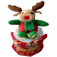 Christmas Nappy Cake, Baby's First Christmas Gift,  Baby's first christmas present
