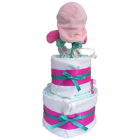 mermaid nappy cake, baby girl nappy cake, new baby mermaid nappy cake, baby gift Ireland, cool baby gift Ireland, quirky baby gifts, new baby gifts, new baby presents, mermaid baby gift