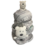 Polar Bear Nappy Cakes