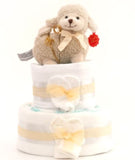 Simple Nappy Cake - Natural 2 Tier