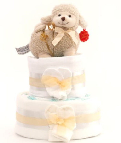 Simple Nappy Cake - Natural 2 Tier