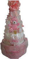 Deluxe 2 Tier Nappy Cake - Natural