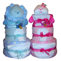 Barnardos charity nappy cake, nappy cakes, baby showers, Barnardos boys nappy cake, Barnardos girls nappy cake