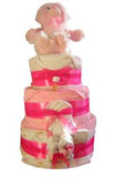 Deluxe 3 Tier Nappy Cake - Natural