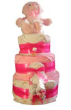 Deluxe 3 Tier Nappy Cake - Blue