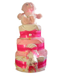 Deluxe 3 Tier Nappy Cake - Blue