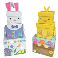 Easter chick sweet treat towers, easter hampers for children, easter hampers, chocolate easter hampers, easter gifts ireland, easter hampers, easter baskets, easter treats