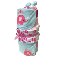 Hello Elephant Nappy Cake