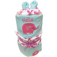 Hello Elephant Nappy Cake
