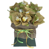 Lindt white chocolate bouquet, chocolate flower bouquets, lindt white chocolate, lindor white chocolate bouquet, valentines chocolate bouquet, mothers day chocolate bouquet, easter chocolate gifts