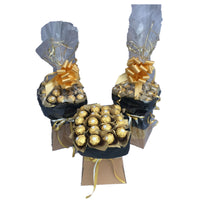 ferrero rocher chocolate bouquet, ferrero rocher chocolate hamper, chocolate hampers, chocolate bouquets, chocolate gifts ireland, birthday chocolate gifts, valentines chocolate hampers