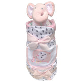 Polka Elephant Nappy Cake