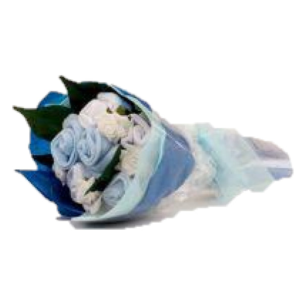 boys clothes bouquet, baby boy blossom bouquet, baby clothes bouqeut, baby blossoms, nappycakesie